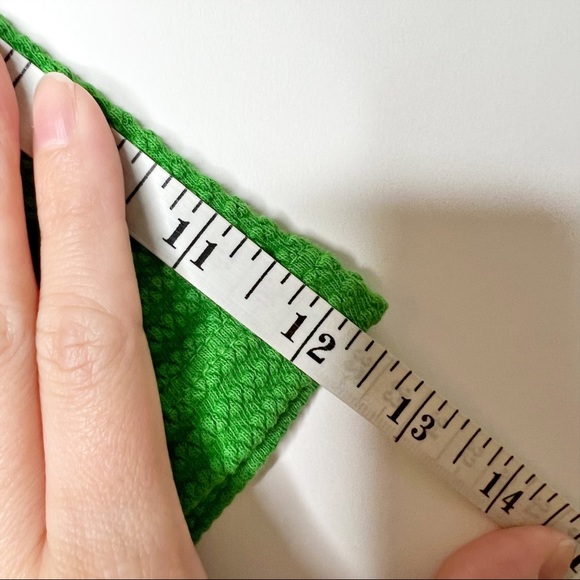 Big Bud Press Cropped Honeycomb Tee Bright Green Short Sleeve Crew Neck Size 3X - Picture 8 of 9